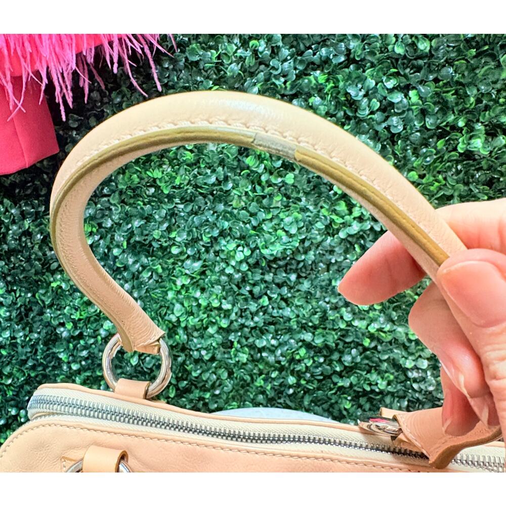 Marc Jacob Leather Shoulder Bag Peach Nude - Picture 10 of 14